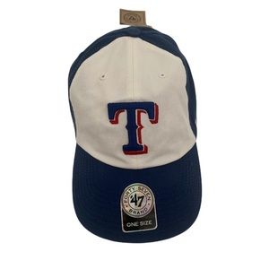 47 MENS Texas Rangers T FULTZ CLEAN UP Blue/White